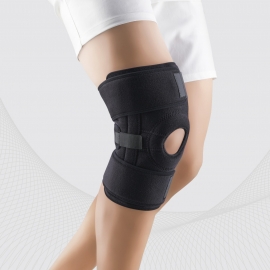 WRAP AROUND KNEE SUPPORT WITH POLYCENTRIC JOINTS